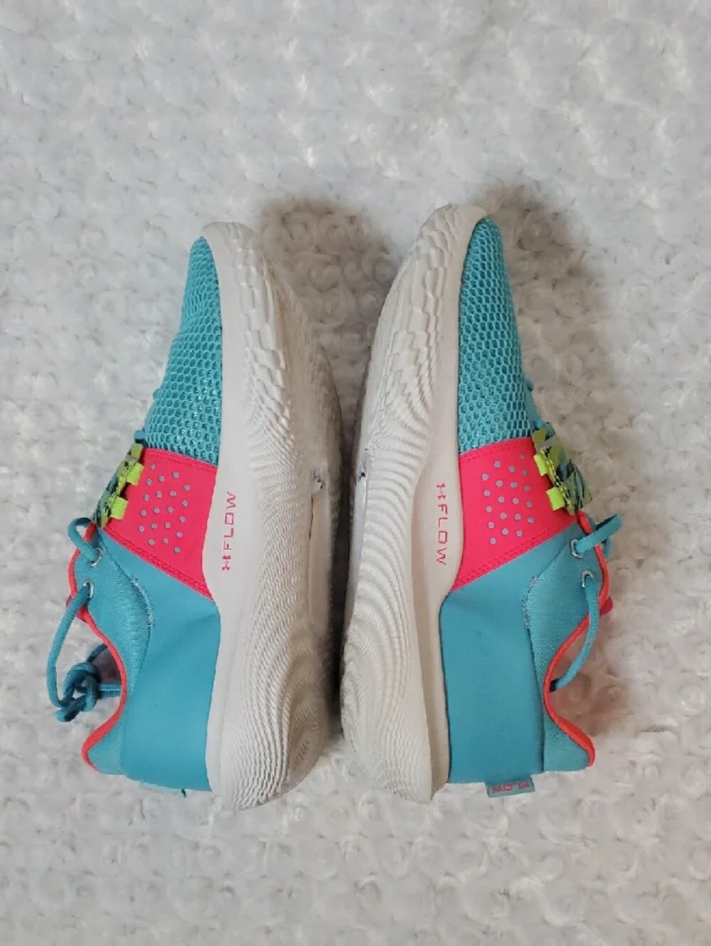 Under Armour Turquoise & Coral Women's Training Shoes